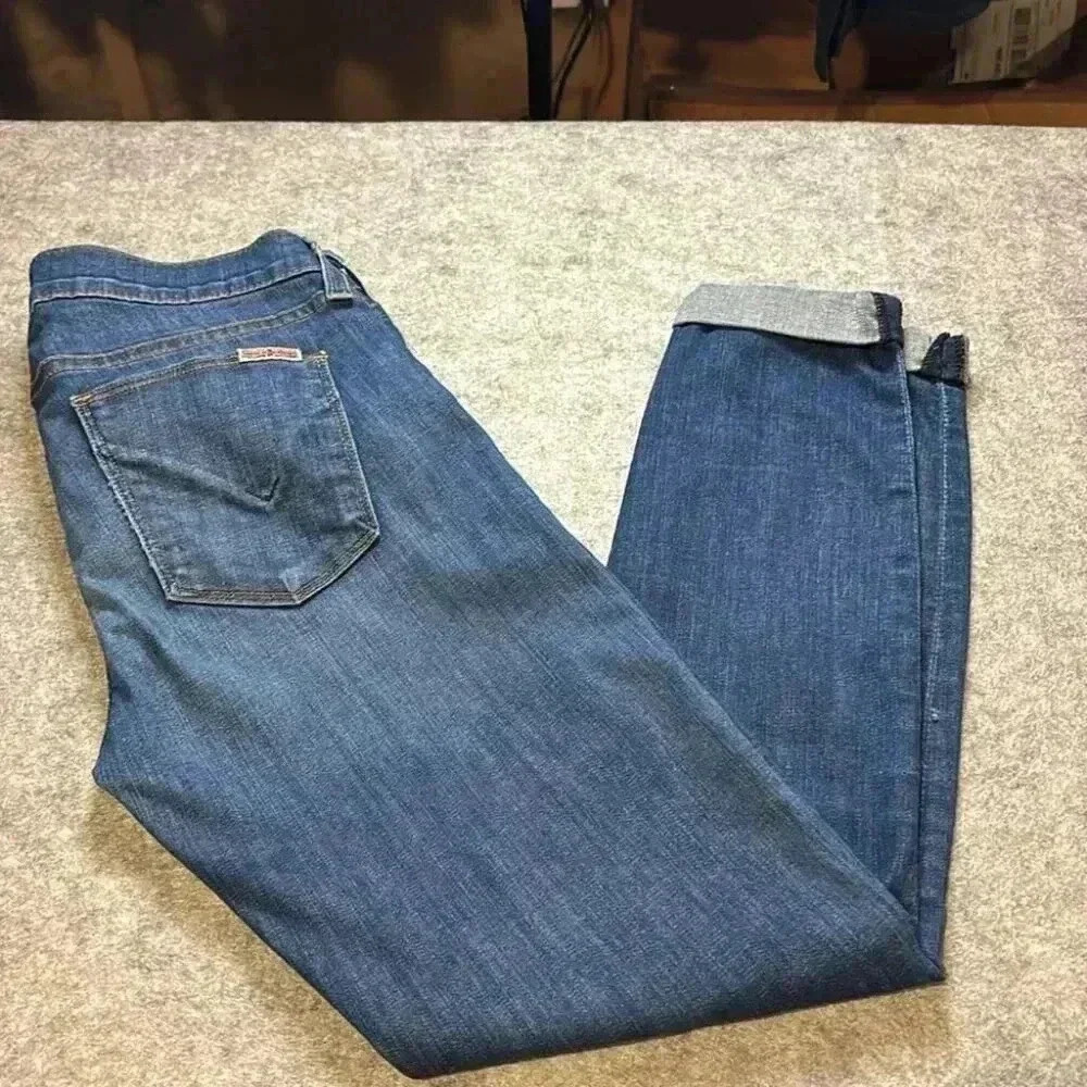 Hudson Harkin Crop Super Skinny Jeans, Size 27